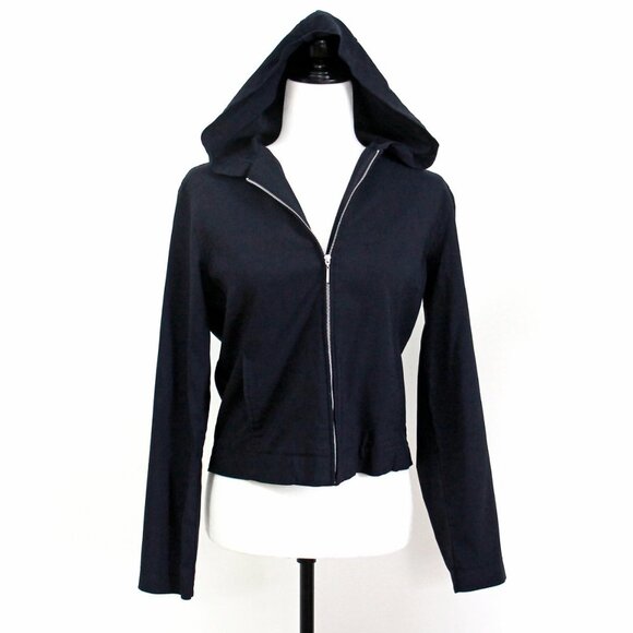 90s Navy Short Hooded Jacket, MEXX for Women, Size 4 - Picture 6 of 7